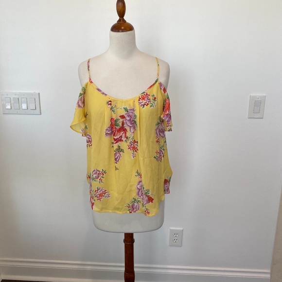Joie Tops - Joie Adorlee yellow floral off shoulder top